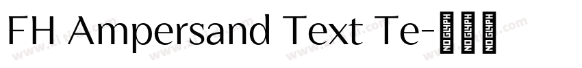 FH Ampersand Text Te字体转换